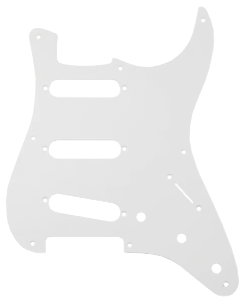 Fender Pickguard Strat 56-59 8-HL 1 lagig Eggshell